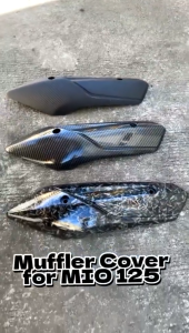 【24H SHIP】YAMAHA MIO i125 MOTORCYCLE Muffler Cover Carbon MIO I 125 Heat Guard OEM Matte/GLOSSY Carbon Cover