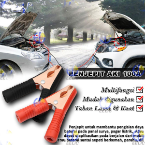 Penjepit Buaya Besar Capit Jepit Alligator Clamp Skun Bahan Tembaga Copper 100 Ampere Jepit Aki
