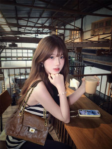 Elegant Brown Chain Large Capacity Tote Bags Womens New 2025 Fashion Upscale Feeling Small Luxurian Crossover Tote Bags Spring Autumn scenePU New Tote