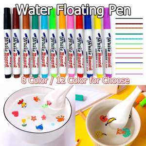 Ready Stock Childrens Magical Water Painting Pen Floating Doodle Pen Colorful Marker Pen Whiteboard Markers Water Drawing