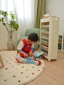 Instock - High Capacity Childrens Bookshelf Table side books organise shelve Book Rack Space Saver Study Table Shelve