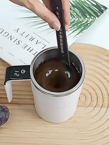 Auto Stiring Coffee Cup Electric Self Stirring Milk Coffee Mug Tea Cup Drinkware Stainless Steel Cup Auto Mix Thermos Cup CNY Gift Present