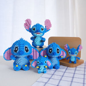 Anime Lilo and Stitch Doll Assembling Building Blocks Educational Stem Toys Childrens Toys