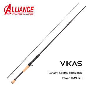 VIKAS Spinning Casting Fishing Rod Fuji Ring F XF Action Lure Rod High Carbon Fuji Reel Seat Bass Pike Rod Fishing Rod