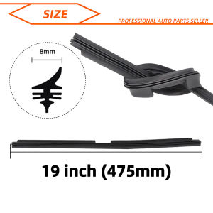 YONGRUN 1PC Rubber Strip 16"17"18"19"20"21"22"24"26"28"30"32" Suitable For Strip Valeo Type Wiper Rubber Strip Replacement