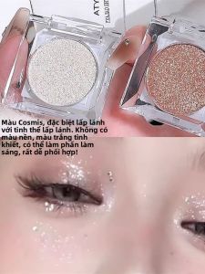 MONLEYTA | Single Color Shadow Palette Matte Purple Cheek Glitter Long-lasting Waterproof Sweatproof No Smudging Eye Shadow For Women