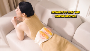 Breo Y2 Waist Massager Heated Lumbar Massage Belt with Air Compression Vibration 3 Massage Modes 3 Heat Levels Red Light for Back and Abdominal Comfort