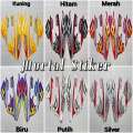 STIKER STRIPING FULL SET LIS LES MOTOR YAMAHA MIO API SPORTY TAHUN 2006 2007. 