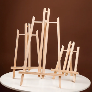 Wooden Easel For Painting20cm 24cm 30cm 40cm 50cm Height Folding Desktop Display Triangle BracketArt Supplies1 Piece HJ-02