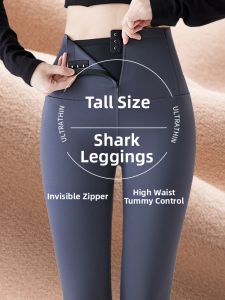 Tall Women Extra Length Warm Yoga Pants Zipper Buttons