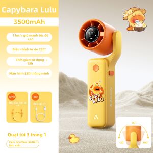 Aecooly | Quạt Mini Treo Cổ Có Pin Dài Lâu