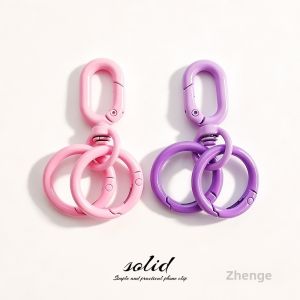 ZHENGEGE | Macaron-colored Keychain Metal Accessory