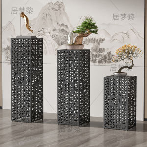 Modern Minimalist Iron Art Plant Stand Indoor Living Room Green Ivy Pot Rack Lightweight Luxury Floor-Mounted Flower Stand