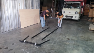 Hatton READY STOCK Office Meeting Table | Conference Table |  For 8 to 10 Persons | Office Desk | Meja Mesyuarat | Metal Legs | Senang Pasang