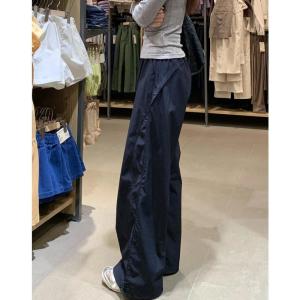American Style Quick Dry Sport Utility Pants Women Summer New High Waist Drape Slimming Casual Wide Leg Pants Small Size