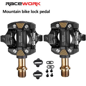 RACEWORK DEORE M8100 Pedal Self-locking Pedal Ultra-light Mountain Bike Lock Pedal with SH-51 Locking Clip Racing Cycling Parts