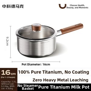 DUMIK | Pure Titanium Non-coated Baby Multi-purpose Cooking Pot