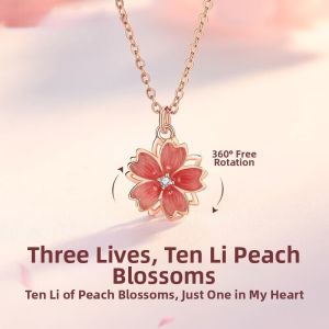 Luxury Niche Peach Blossom Necklace