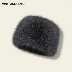 Faux Fur Cold Protection Earmuff Visually Slenderizing Cap