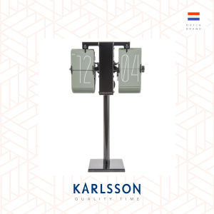Karlsson Flip clock No Case mini grayed jade black stand (Table/Hanging)  [Ready Stock] Flip Clock Table clock Modern Luxury for Living Room Home Decor
