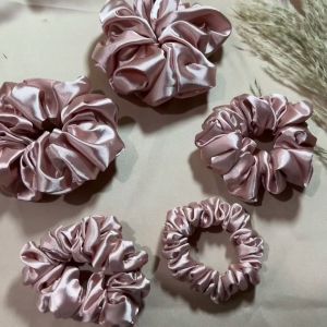 Charmeuse Silk Scrunchie (Part 2) for Women Premium Stretchable Long-Lasting Elastic Hair Tie Multiple Colors | CONY