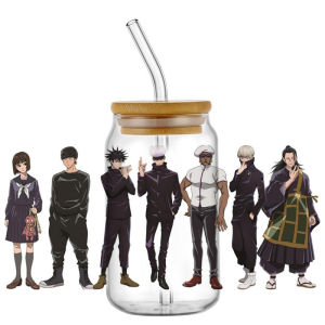 Popular 20 Styles Jujutsu Kaisen Anime 16oz UV DTF 3D Transfer Cartoon Sticker Wrap Decals For Glass Can Cup Craft DIY Creative