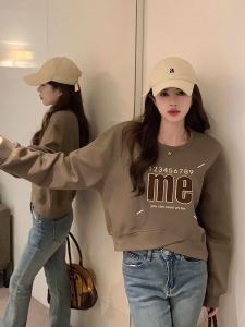 ส่งไวจากไทย SELLDA M-2XL เสื้อสเวตเตอร์ ลายพิมพ์ แขนยาว เกาหลี ผู้หญิง สเวตเตอร์