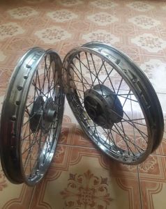 VELG BESI JARI JARI SUPRA VIT NEW PNP REVO LAMA SECOND KARISMA 1SET DEPAN BELAKANG HONDA