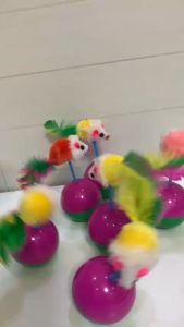 Đồ Chơi Cho Mèo Banh Lật Đật Gắn Chuột