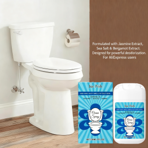 Jue Fish Portable Toilet Spray - Powerful 99% Sterilization Long-Lasting Fragrance Air Freshener And Bathroom Cleaner