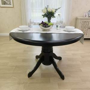 EWJ RT1350 Round Wood Dining Table Meja Bulat Meja Makan Murah Morden Cantik Oak/Wenge/White/Natural