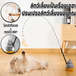Aimayapet CODของเล่นแมว ไม้ล่อแมว ไม้ตกแมว แท่งแมวตลก ปลอกคอติดแมวตลก หมุนได้ 360° คลายความเบื่อหน่าย