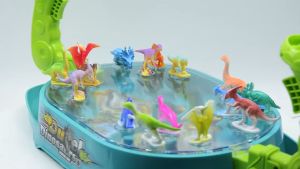 COD Little Buddy Toy Dinosaur Catapult Battle Desktop Kids Puzzle Game Dinosaur Set Tyrannosaurus rex Simulation Gift Parent-Child Interaction