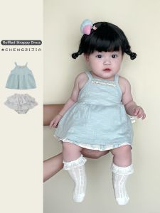 Summer Cute Lace and Floral Skirt Set for Girls