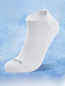 Li-Ning Sports Socks Mens Short Cotton Socks Anti-Odor Breathable Running Socks Badminton Socks for Youth And Adults