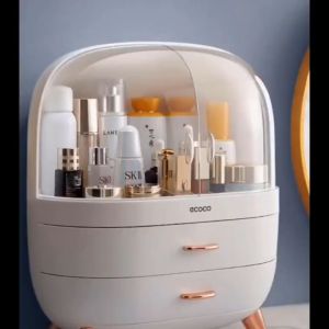 Kệ đựng mỹ phẩm trang sức trang điểm ECOCO 3 tầng. Tủ mỹ phẩm để bàn cao cấp chính hãng ecoco hộp đựng đồ trang điểm nhiều ngăn