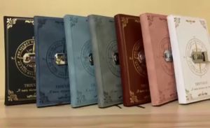 A5 password notebook retro diary with lock thickened creative hand ledger middle school student notepad stationery notebook