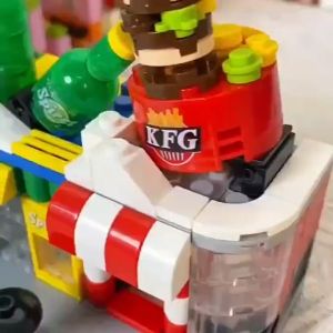 City Set Mini Street View Building Set Assembly Toys Building Blocks Toys Educational Toys for Kids