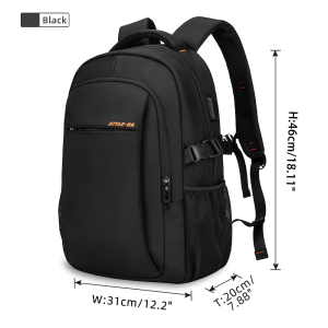 Ba Lô Đa Năng Dành Cho Nam Heroic Knight 156 Inch Laptop Fit Thời Trang Túi Du Lịch Chống Trộm USB Chống Nước Có Đai Đệm Khí