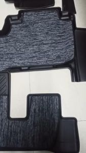Thảm lót sàn NHỰA 5D xe Hyundai Custin 2022 - 2025 Thảm NHỰA TPE TRÀN VIỀN BẬC CHÂN- 3 hàng