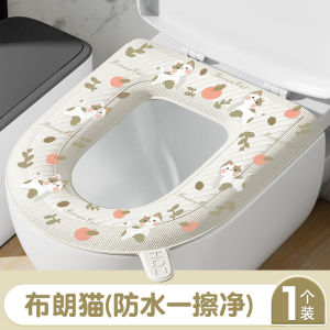 Thickened Plush Toilet Seat Cover 2025 New Home Use Waterproof Winter Toilet Mat Full Coverage Toilet Lid Cover