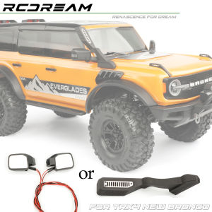 Nylon Rearview Mirror/wading Hose/snorkeling Tube For 1/10 Rc Crawler Car Trx4 Bronco Rearview Mirror/wading Hose Parts
