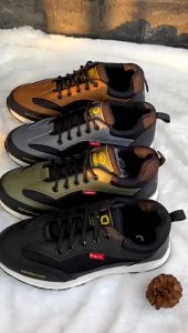 Onar Street - Sepatu Sneakers Pria Hitam Sport Shoes B-06