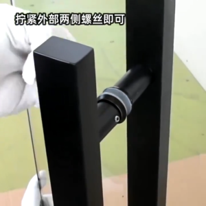 Heavy duty stainless steel matte black and sanding silver push pull door handle glass door wood door handle grab bar