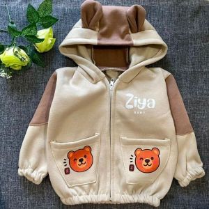 jaket bayi tebal kombinasi bear by ZIYA BABY 3-18 bulan