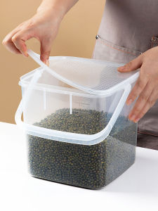 Thickened Food Grade Kitchen Storage Jar for Nuts Snacks Preservation Rice Bucket Plastic Storage Container Chinese Style