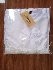 gamis putih anak bayi perempuan/gamis aqiqah cantik/busana muslim anak perempuan/gamis anak cewek