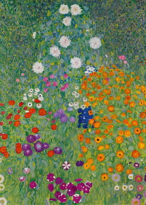 Gustav Klimt Flower Garden Sunflowers Church Diamond Painting Abstract Plants Flowers Wall Art Poster Nordic Home Decor Mu