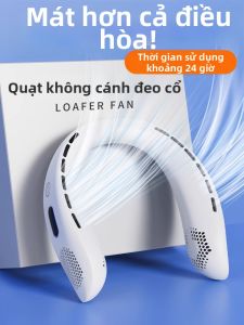 Quạt Cổ Cầm Tay Không Cánh USB Cỡ Nhỏ Cho Văn Phòng Và Ngoài Trời Quạt Không Khí Điều Hòa Không Khí Không Dây Có Dây
