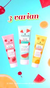Purbasari Glow Facial Foam 100gr - Perawatan Wajah Pencerah & Anti-Acne